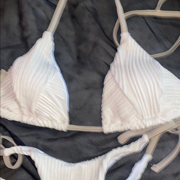 White Ribbed Bikini Set - Picture 5 of 5